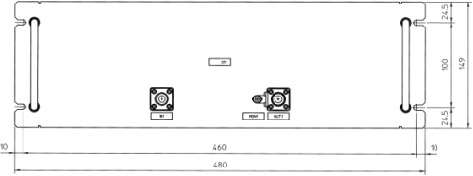 FO2S00: Standard output filter (Front view)