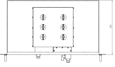 FO2S00: Standard output filter (Top view)